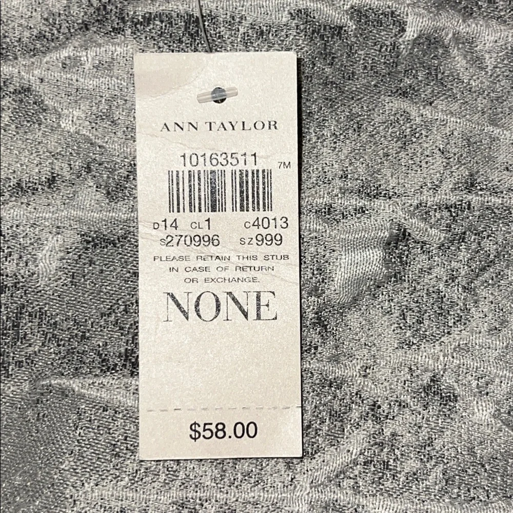Ann Taylor Light Pink Sparkly Cashmere Blend Infinity Scarf, OS, NEW